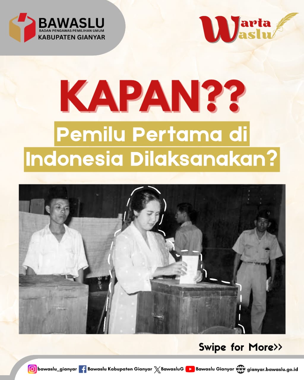[WARTA WASLU: KAPAN PELAKSANAAN PEMILU PERTAMA ?]
