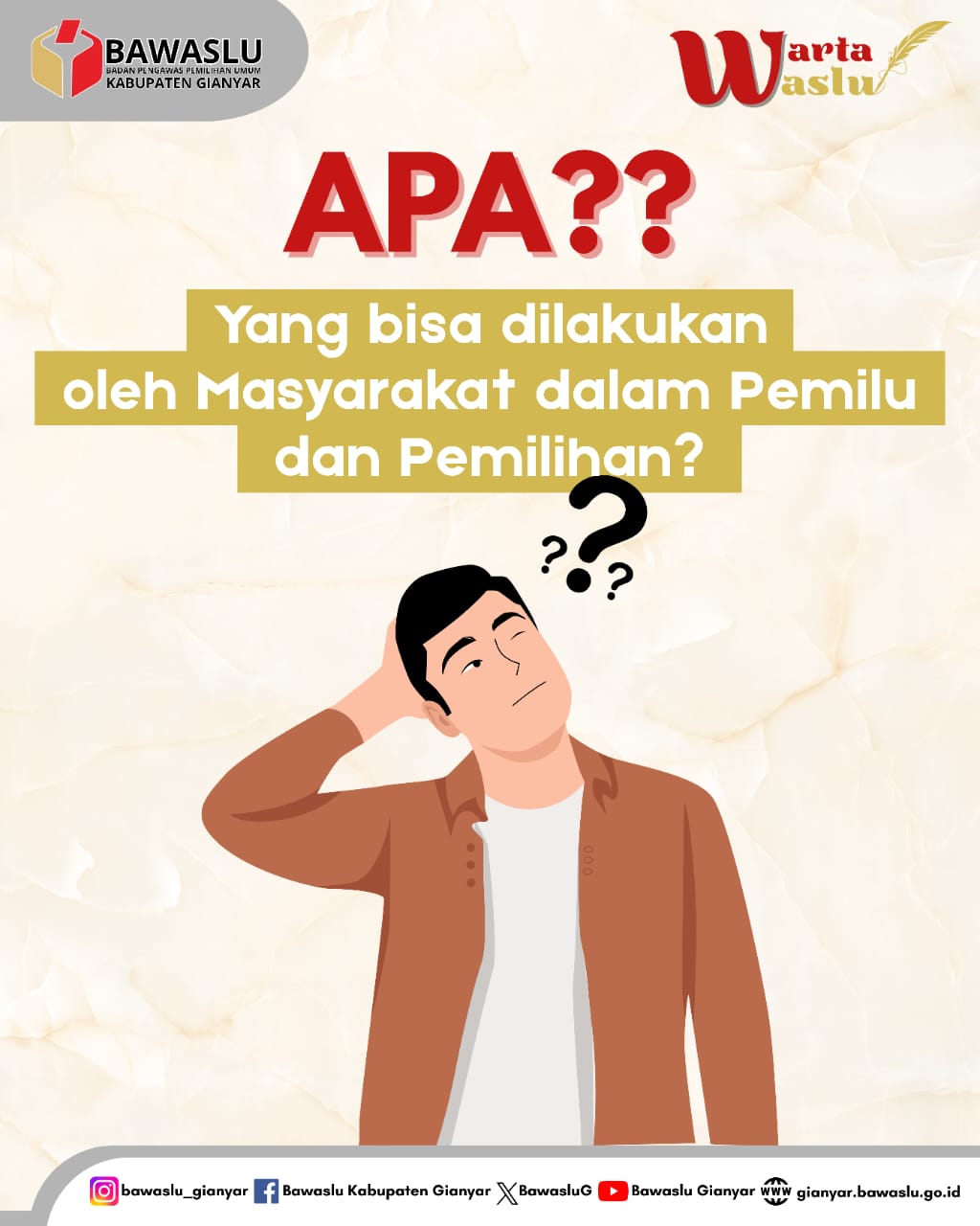 [WARTA WASLU: Apa Saja Yang Bisa Dilakukan Oleh Masyarakat Untuk Aktif Dalam Pemilu dan Pemilihan?
