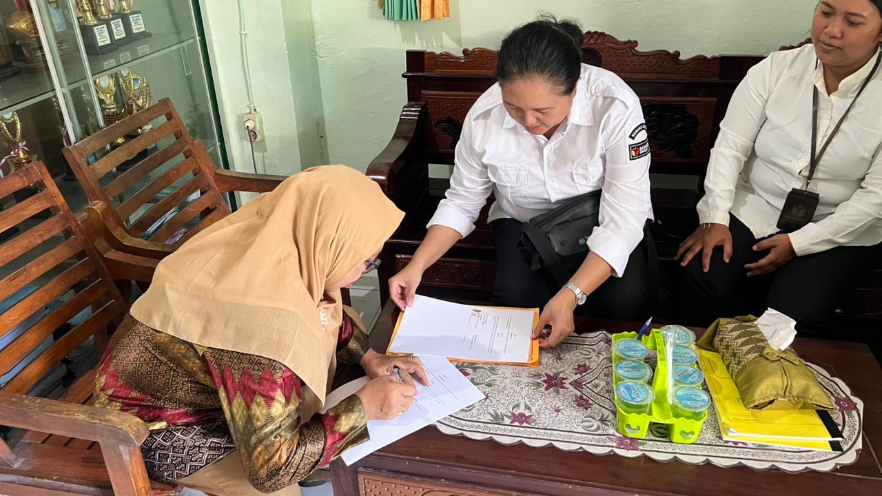 BAWASLU TEKEN MOU DENGAN MADRASAH ALIYAH 45 GIANYAR.