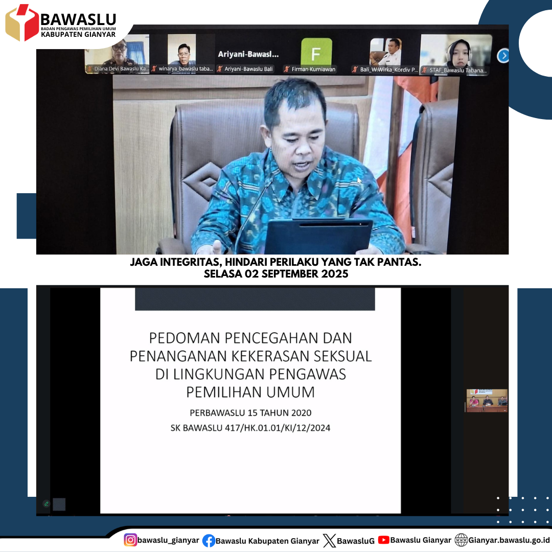 Jaga Integritas, Hindari Perilaku yang Tak Pantas.