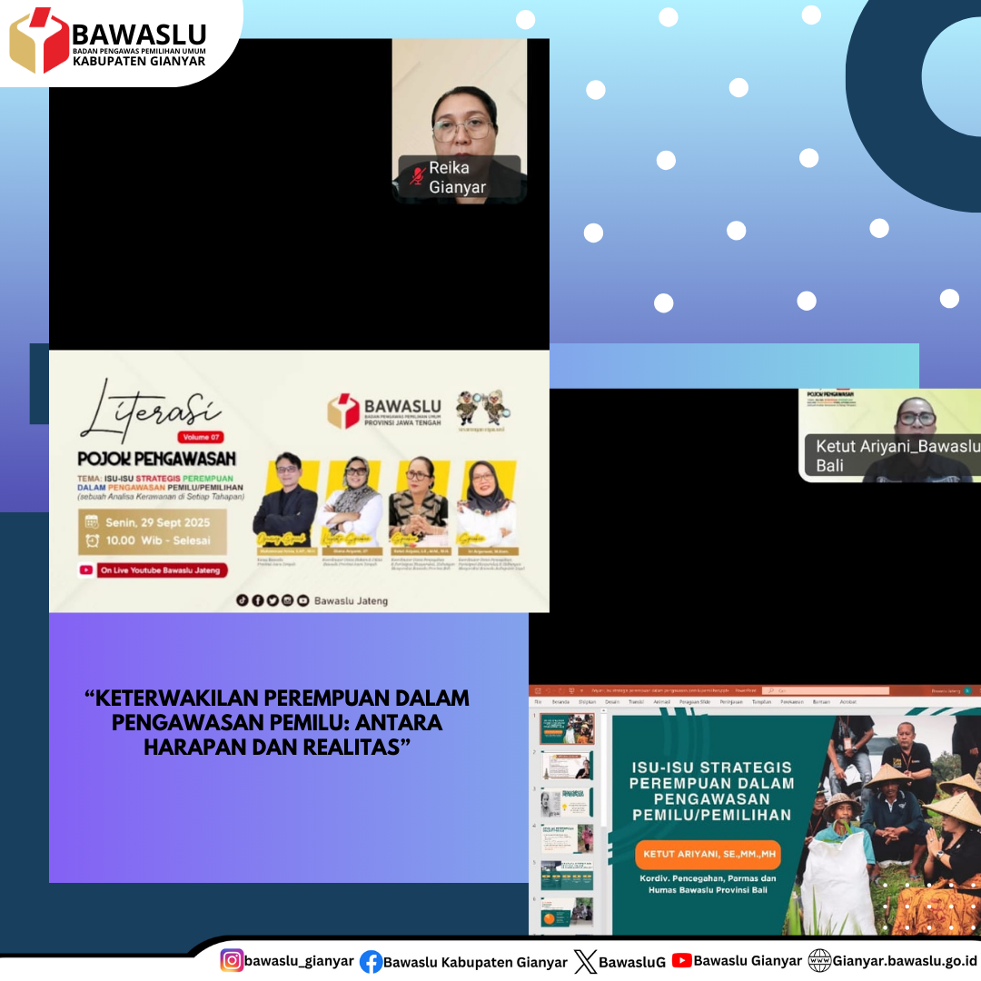 Keterwakilan Perempuan dalam Pengawasan Pemilu: Antara Harapan dan Realitas