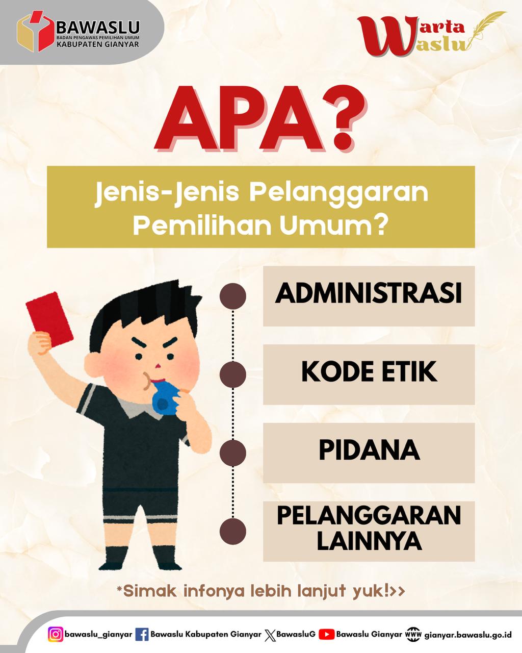 [Warta Waslu: Apa Jenis-Jenis Pelanggaran Pemilu?]