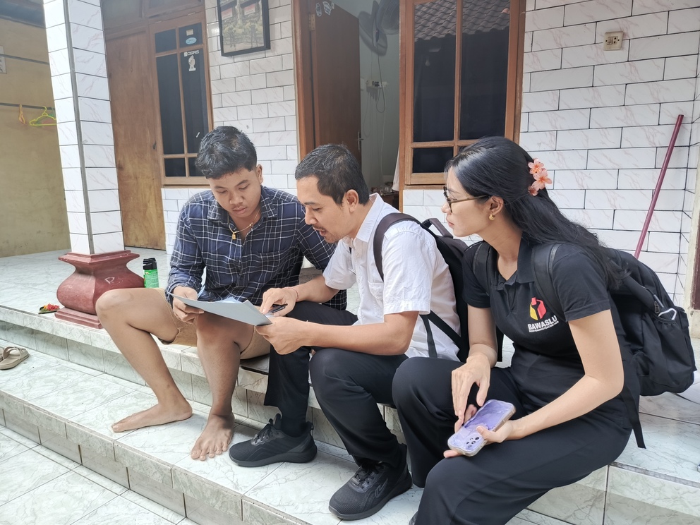 Pastikan Hak Suara Generasi Muda, Bawaslu Gianyar Lakukan Uji Petik Pemilih Pemula