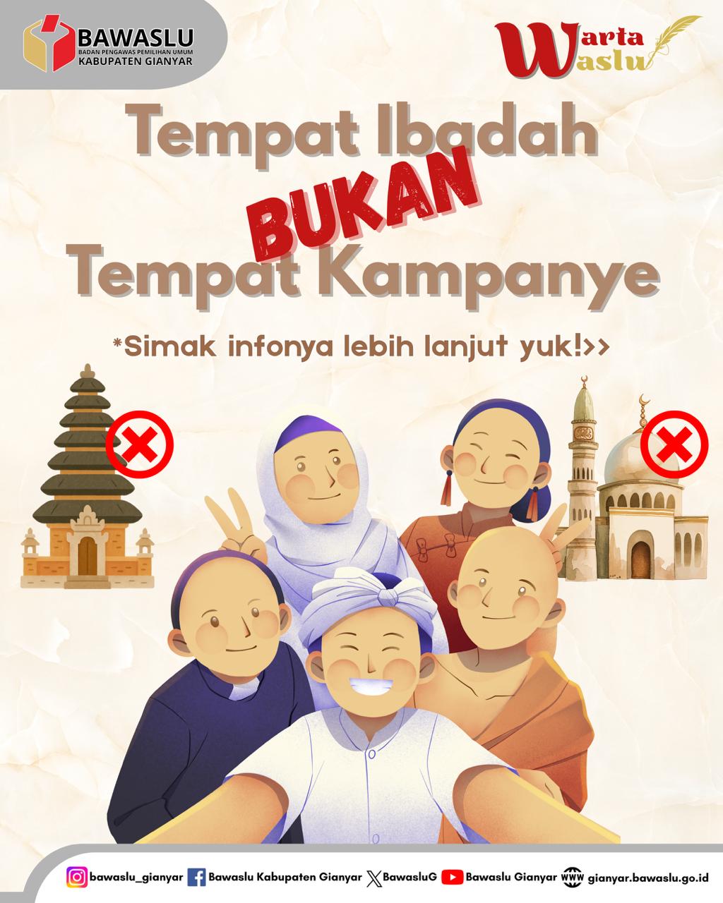 [Warta Waslu: Tempat Ibadah Bukan Tempat Kampanye!]