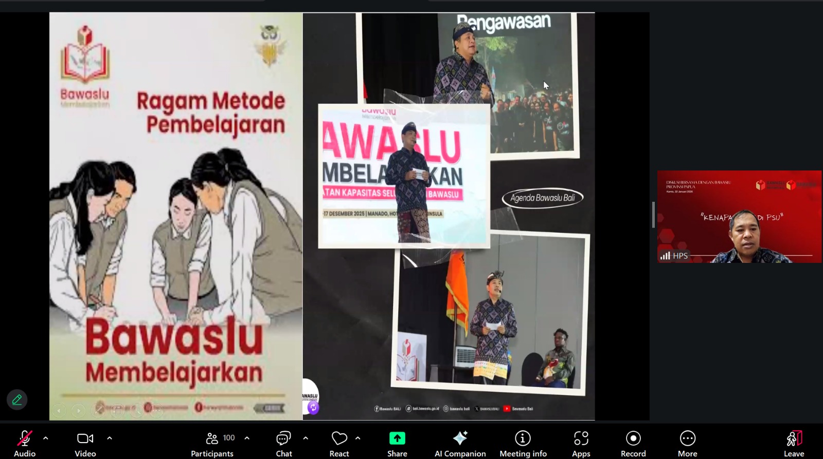 Perkuat Profesionalitas Pengawas, Bawaslu Gianyar Ikuti Peningkatan Kapasitas SDM Se-Bali Chapter III
