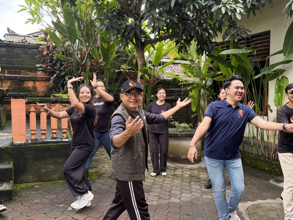 Gerakan Badan Sehatkan Jiwa, Bawaslu Kabupaten Gianyar Perkuat Soliditas Internal