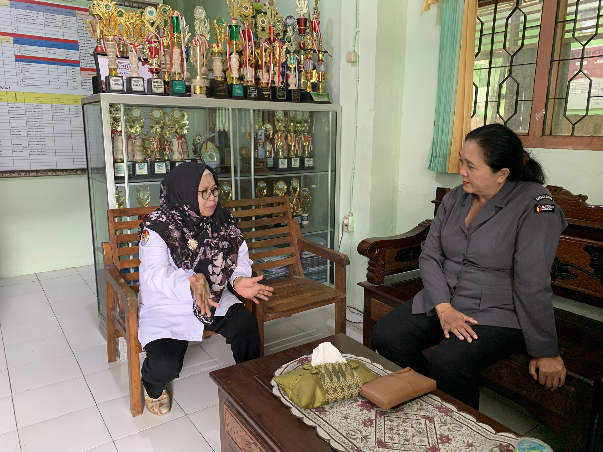 Merajut Demokrasi di Bulan Suci, Bawaslu Gianyar Sambangi MA 45 Gianyar.
