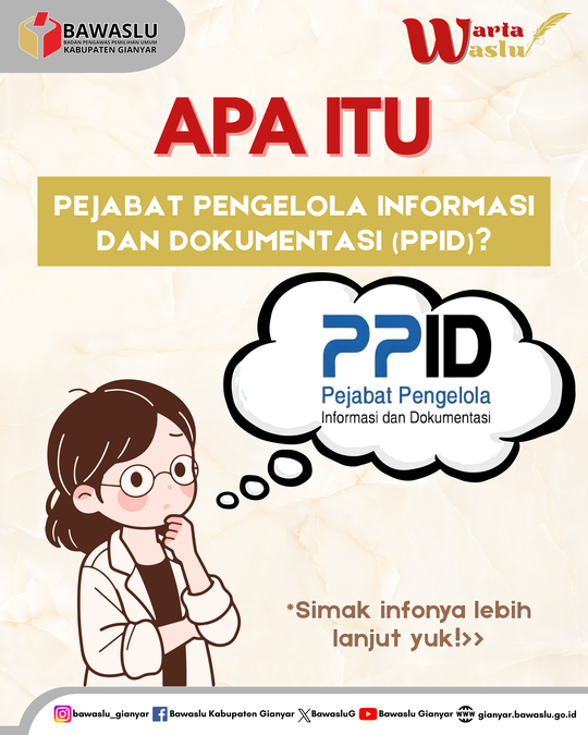 WARTA WASLU: Apa itu PPID?