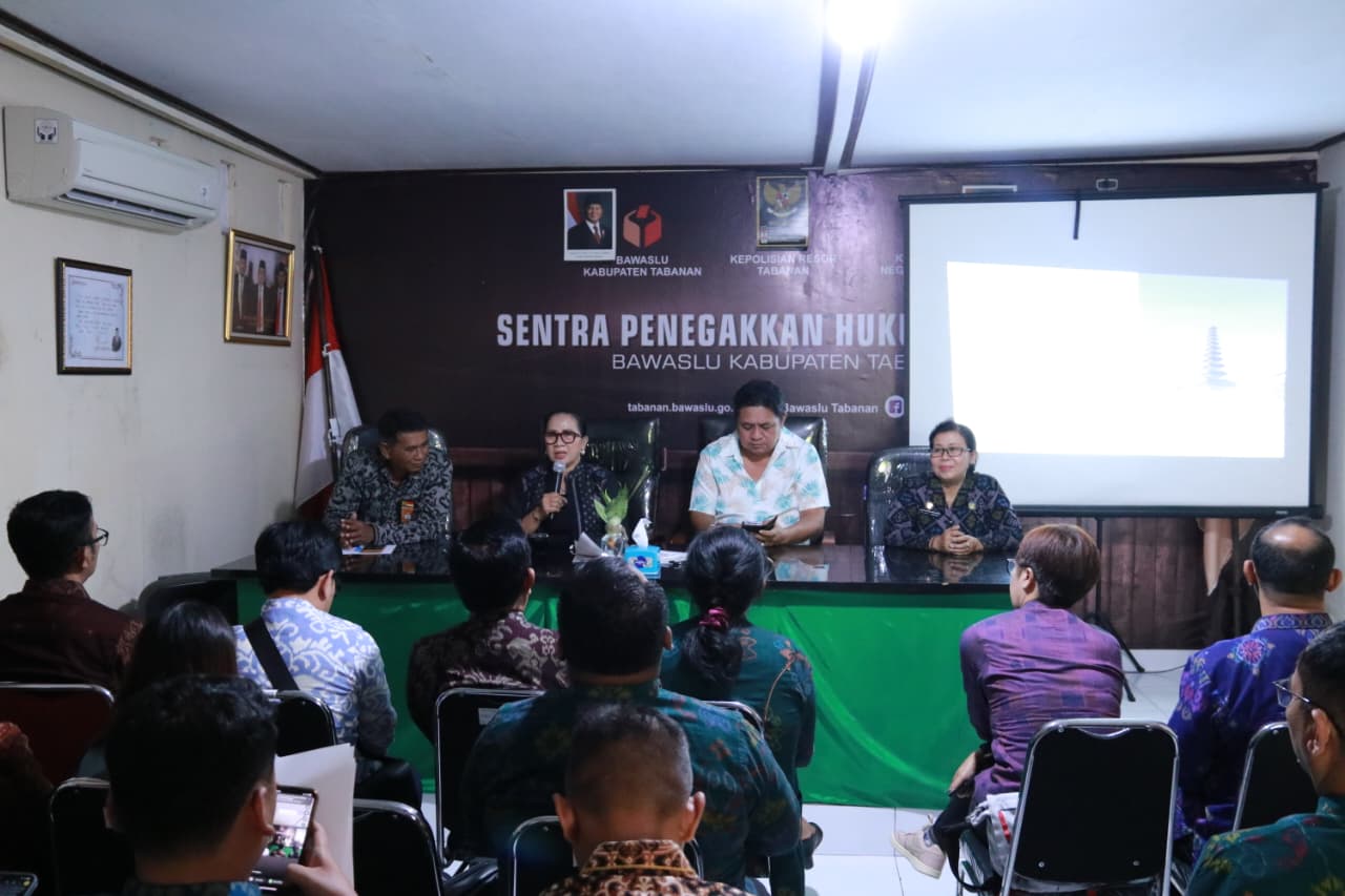 Evaluasi PDPB di Tabanan, Bawaslu Bali Apresiasi Kinerja Kabupaten/Kota