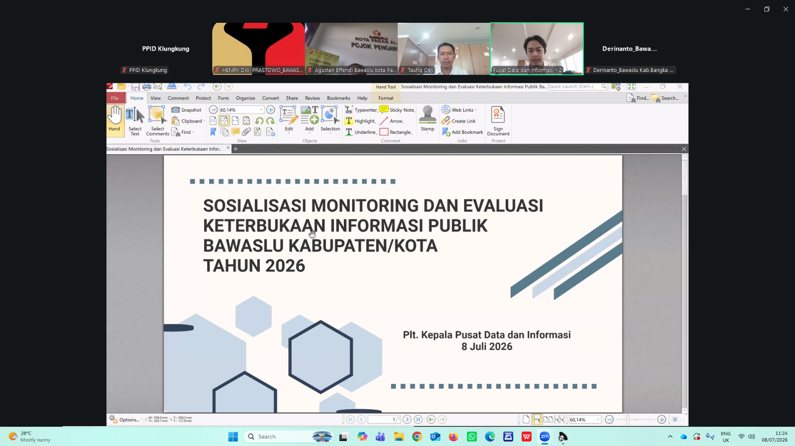 Bawaslu Gianyar Mantapkan Pelayanan Informasi, Siap Hadapi Monev KIP 2026