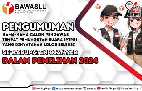 Pengumuman Calon PTPS yang LOLOS