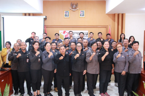 Bawaslu Gianyar Ikuti Penguatan Kapasitas Penyelesaian Sengketa Proses di Bawaslu Bali