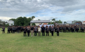 Hari Pertama Masa Tenang, Pengawas Pemilu se-Kabupaten Gianyar Gelar Apel Siaga.!!