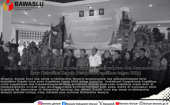 Kepala Desa dan Lurah se-Kabupaten Gianyar Mengucapkan dan Menandatangani Ikrar Netralitas Kepala Desa pada Pemilihan tahun 2024