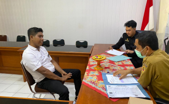 Bawaslu Gianyar Gelar Seleksi Wawancara Calon Tenaga Alih Daya Satuan Pengamanan.