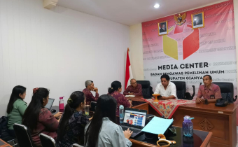Sinergi Menuju Unit Kerja Mandiri, Bawaslu Gianyar Terima Monitoring Bawaslu Bali