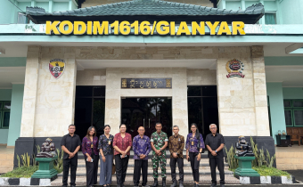 Perkuat Akurasi Data Pemilih Purnawirawan TNI, Bawaslu Gianyar Audiensi dengan Kodim 1616/Gianyar