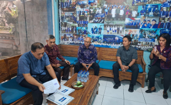 Perkuat Sinergi dan Pendidikan Politik, Bawaslu Gianyar Konsolidasi Demokrasi ke DPC Partai Demokrat.