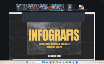 Perkuat Strategi Publikasi, Bawaslu Bali Gelar Rapat Teknis Penyusunan Infografis.